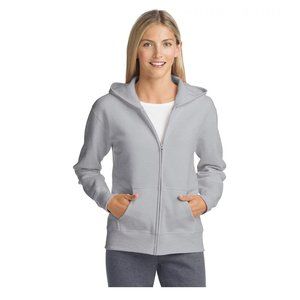 NWOT Mondetta Women's Performance Full Zip Pocket Hoodie Gray Size XL $80 1B251